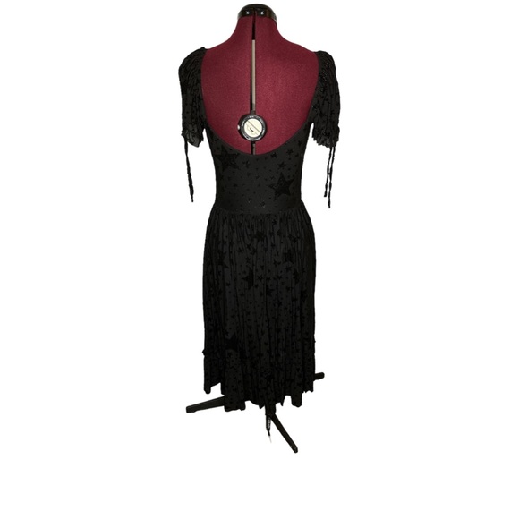 BlackMilk Clothing BURNED VELVET STARS TEA PARTY DRESS - LIMITED - Picture 3 of 3